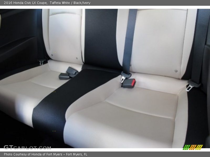 Taffeta White / Black/Ivory 2016 Honda Civic LX Coupe
