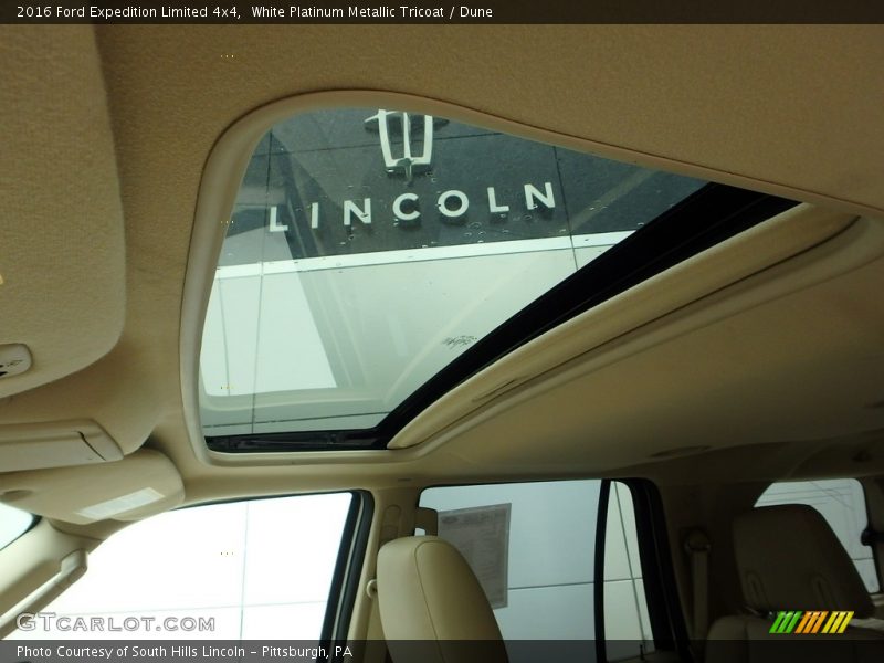 White Platinum Metallic Tricoat / Dune 2016 Ford Expedition Limited 4x4
