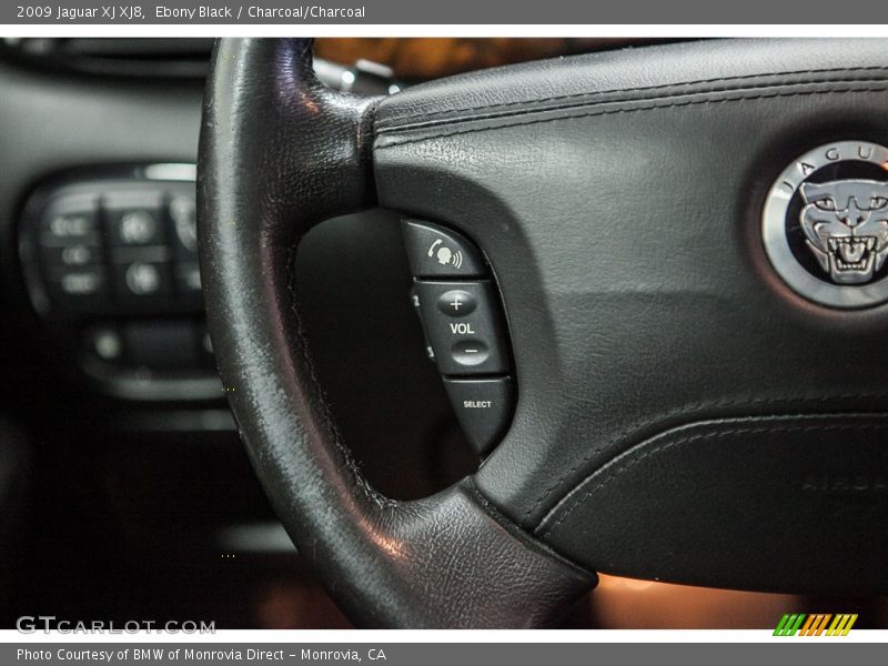 Ebony Black / Charcoal/Charcoal 2009 Jaguar XJ XJ8