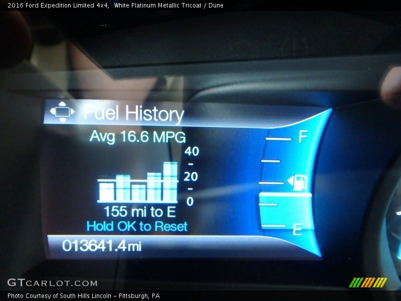 White Platinum Metallic Tricoat / Dune 2016 Ford Expedition Limited 4x4