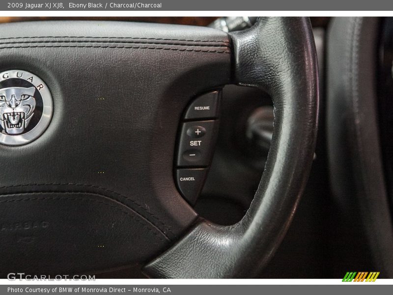 Ebony Black / Charcoal/Charcoal 2009 Jaguar XJ XJ8