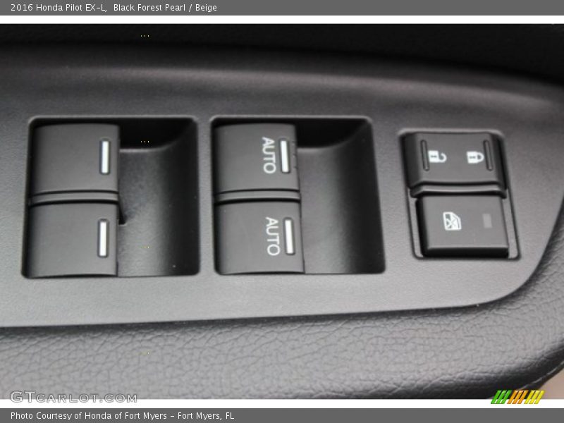 Black Forest Pearl / Beige 2016 Honda Pilot EX-L