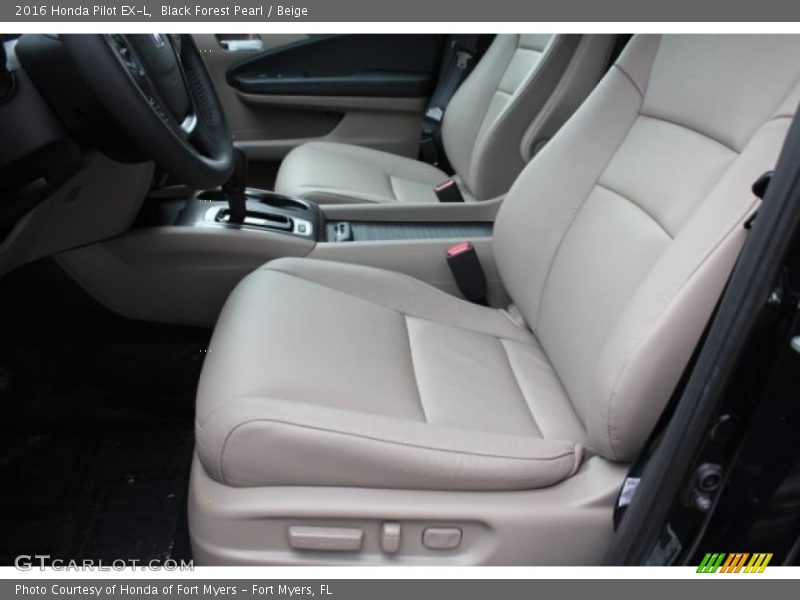Black Forest Pearl / Beige 2016 Honda Pilot EX-L