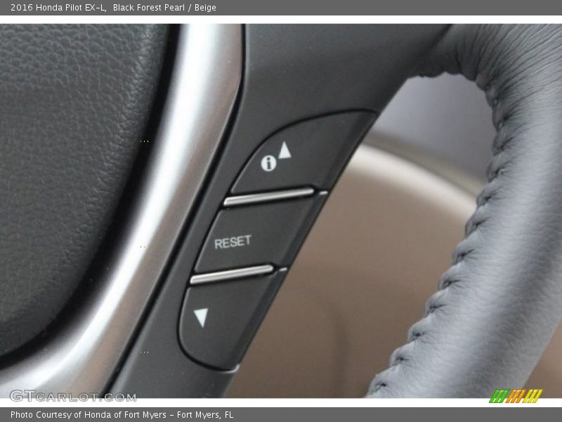 Black Forest Pearl / Beige 2016 Honda Pilot EX-L