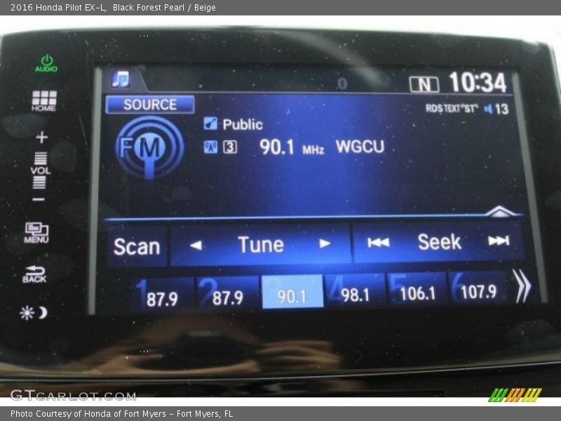 Black Forest Pearl / Beige 2016 Honda Pilot EX-L