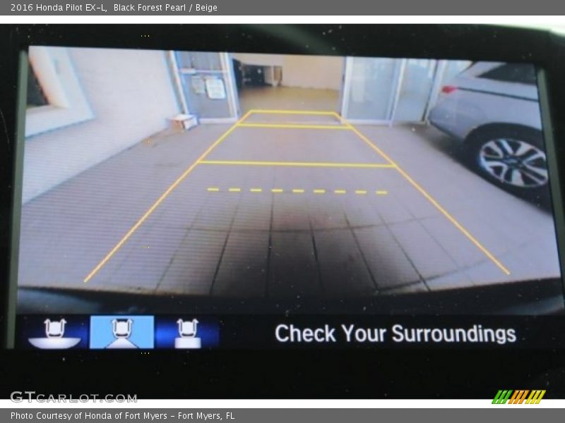 Black Forest Pearl / Beige 2016 Honda Pilot EX-L