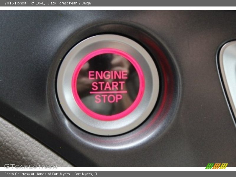 Black Forest Pearl / Beige 2016 Honda Pilot EX-L