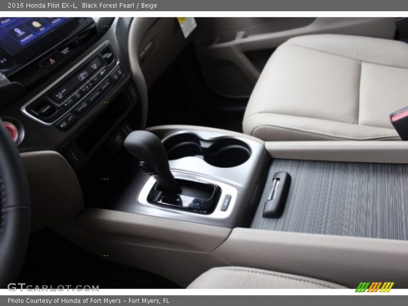 Black Forest Pearl / Beige 2016 Honda Pilot EX-L