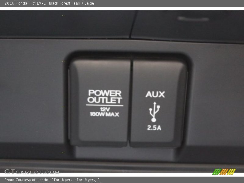 Black Forest Pearl / Beige 2016 Honda Pilot EX-L