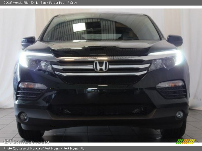 Black Forest Pearl / Gray 2016 Honda Pilot EX-L