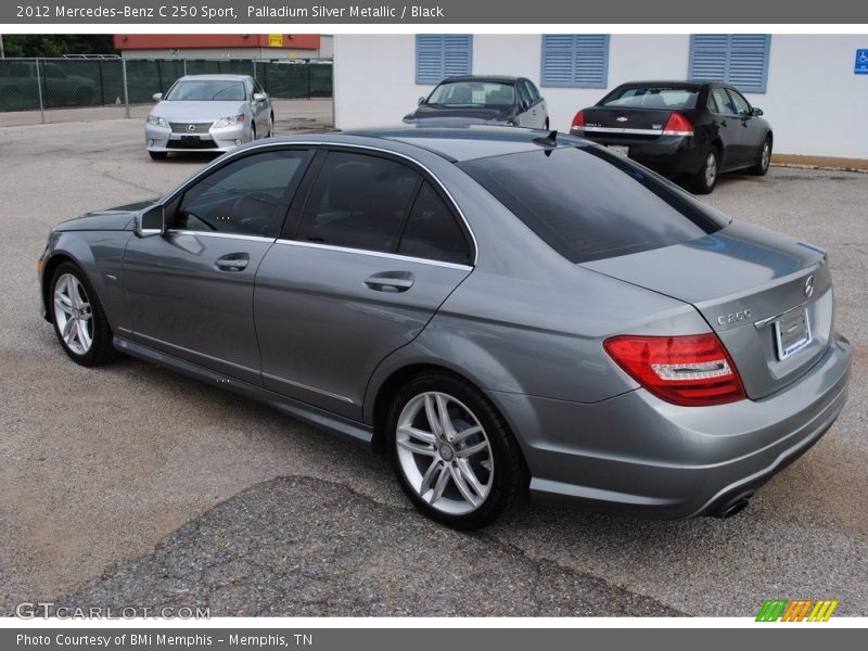 Palladium Silver Metallic / Black 2012 Mercedes-Benz C 250 Sport