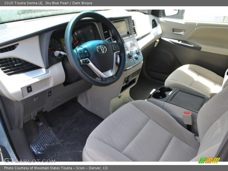 Sky Blue Pearl / Dark Bisque 2016 Toyota Sienna LE