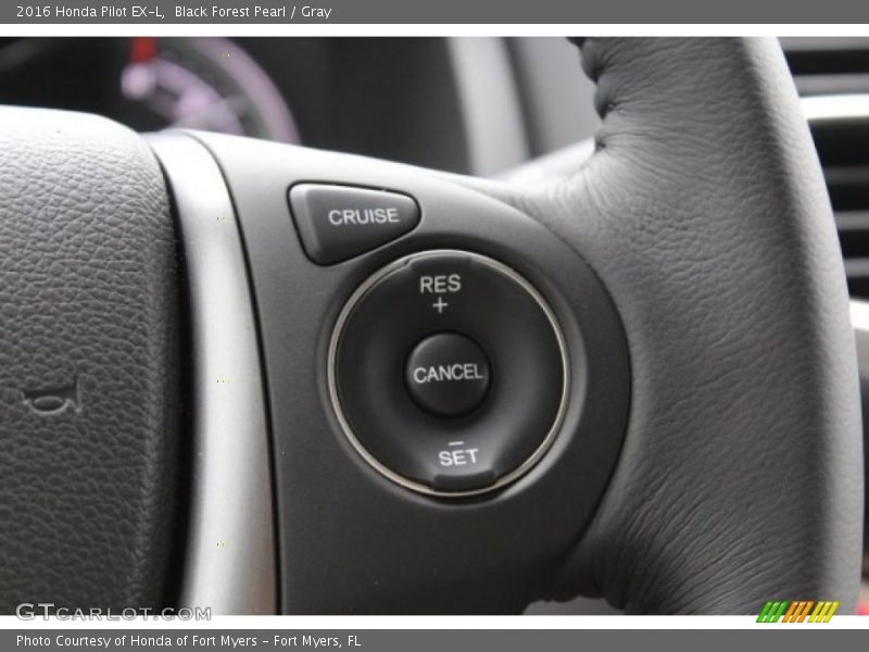 Black Forest Pearl / Gray 2016 Honda Pilot EX-L