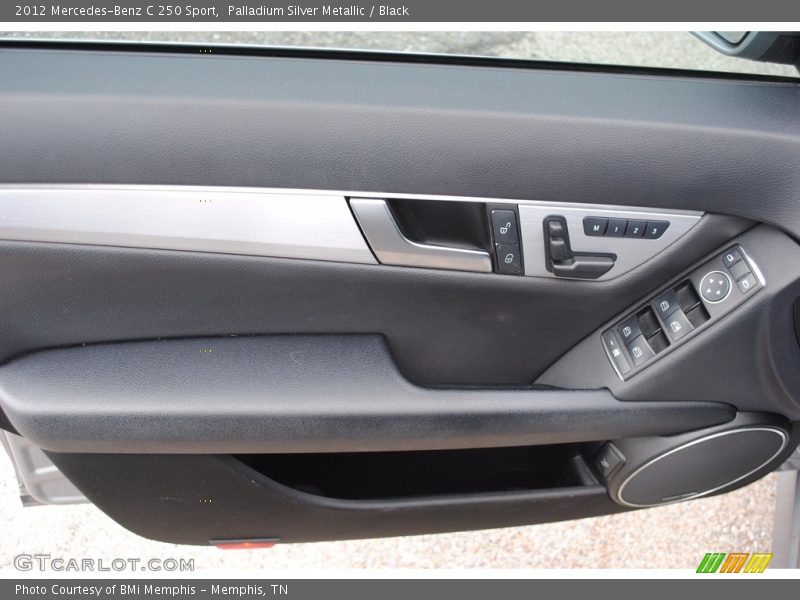 Palladium Silver Metallic / Black 2012 Mercedes-Benz C 250 Sport