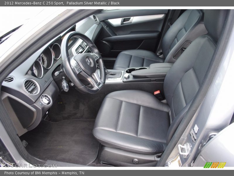 Palladium Silver Metallic / Black 2012 Mercedes-Benz C 250 Sport