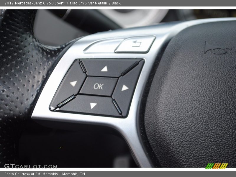 Palladium Silver Metallic / Black 2012 Mercedes-Benz C 250 Sport