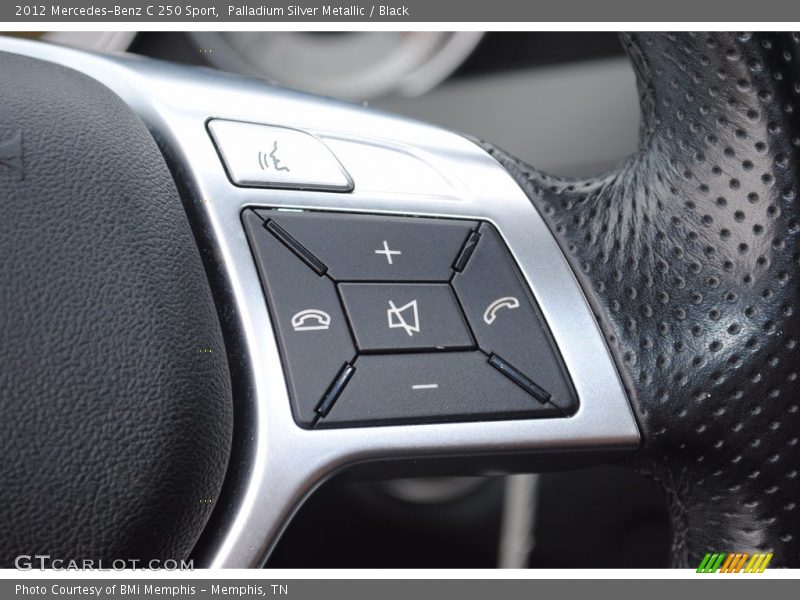 Palladium Silver Metallic / Black 2012 Mercedes-Benz C 250 Sport