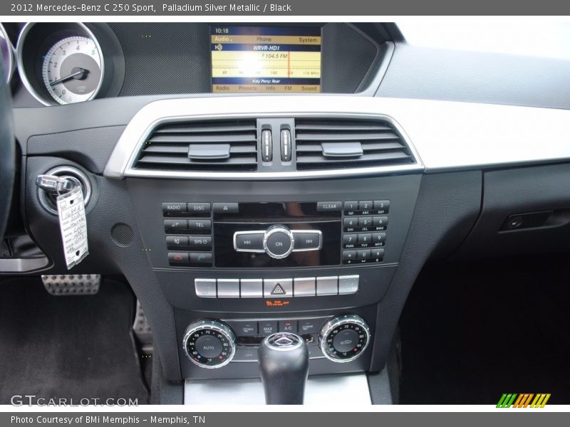 Palladium Silver Metallic / Black 2012 Mercedes-Benz C 250 Sport