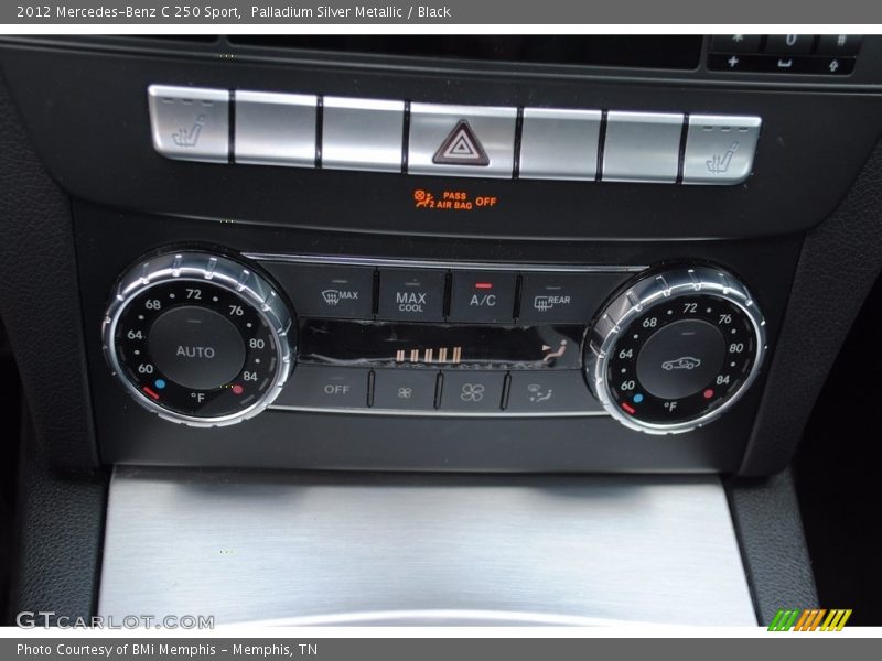 Palladium Silver Metallic / Black 2012 Mercedes-Benz C 250 Sport