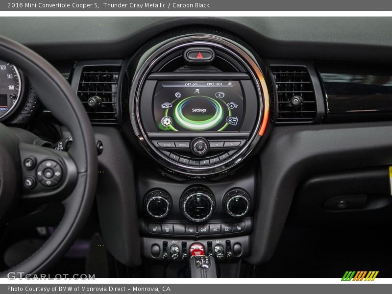 Thunder Gray Metallic / Carbon Black 2016 Mini Convertible Cooper S