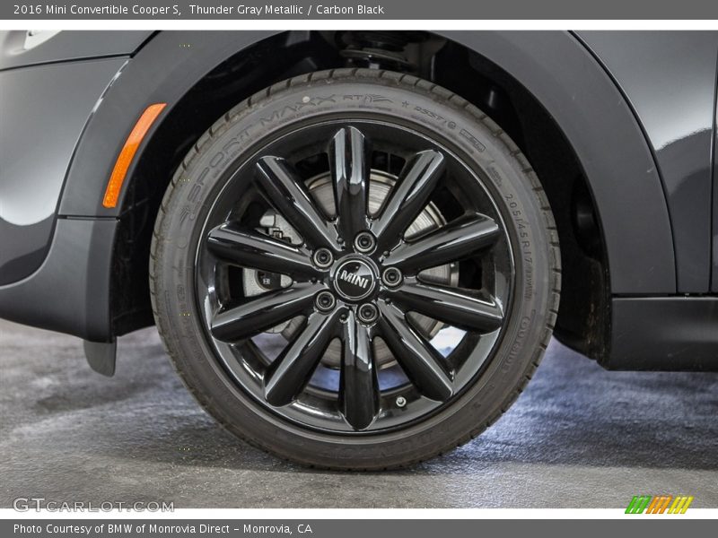 Thunder Gray Metallic / Carbon Black 2016 Mini Convertible Cooper S