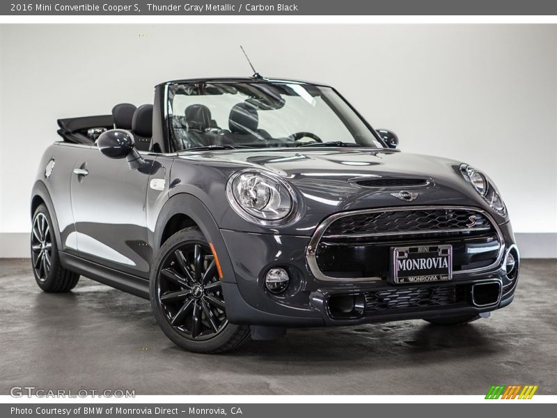 Thunder Gray Metallic / Carbon Black 2016 Mini Convertible Cooper S