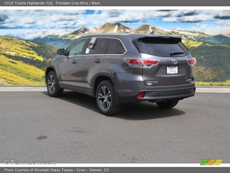 Predawn Gray Mica / Black 2016 Toyota Highlander XLE