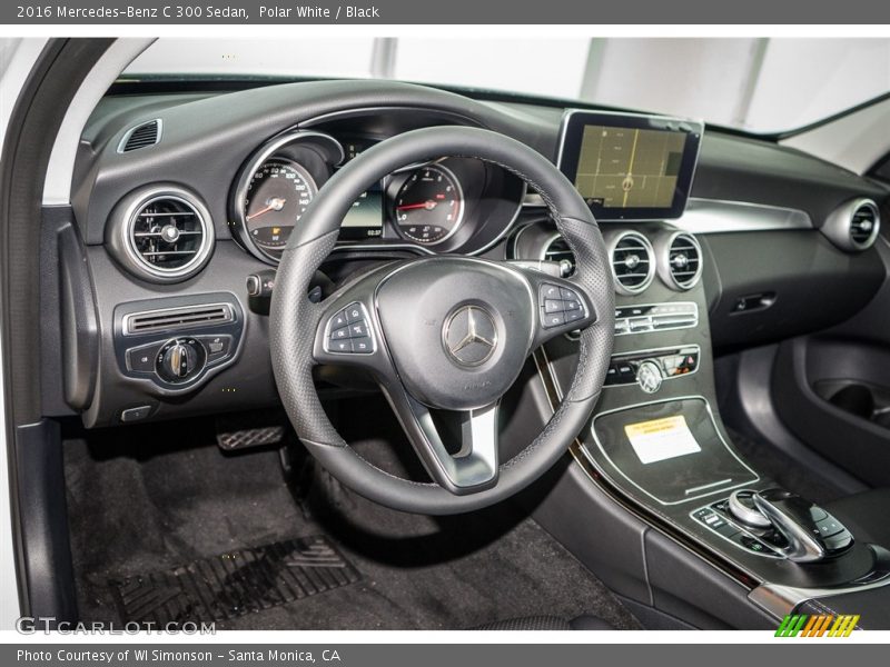 Polar White / Black 2016 Mercedes-Benz C 300 Sedan