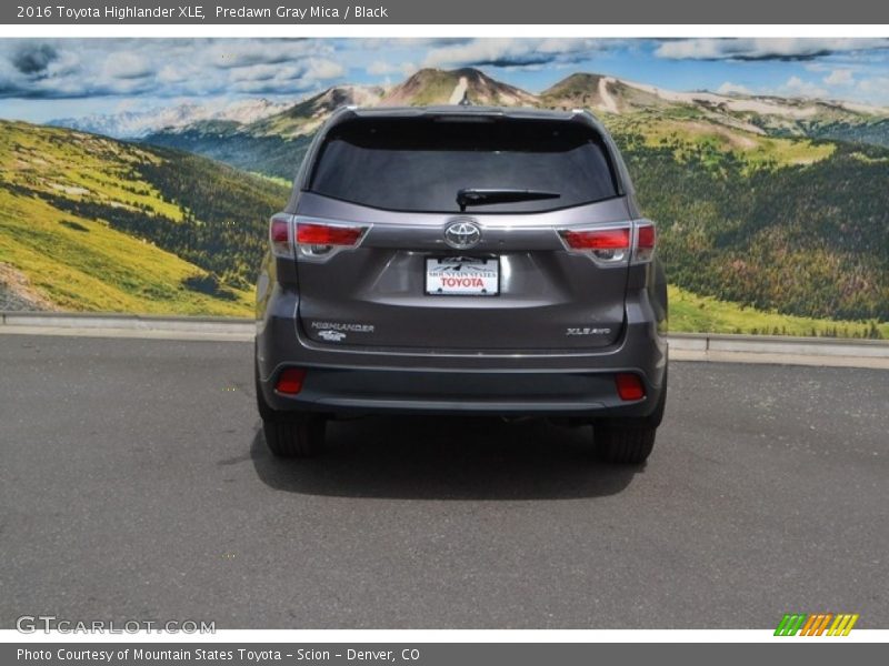 Predawn Gray Mica / Black 2016 Toyota Highlander XLE