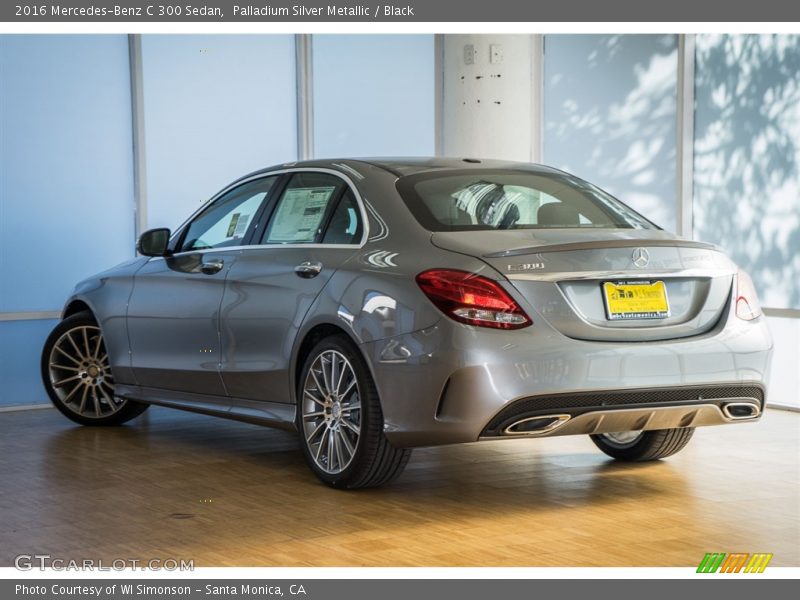 Palladium Silver Metallic / Black 2016 Mercedes-Benz C 300 Sedan