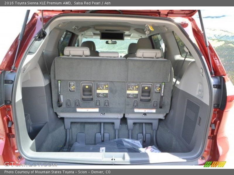 Salsa Red Pearl / Ash 2016 Toyota Sienna XLE Premium AWD