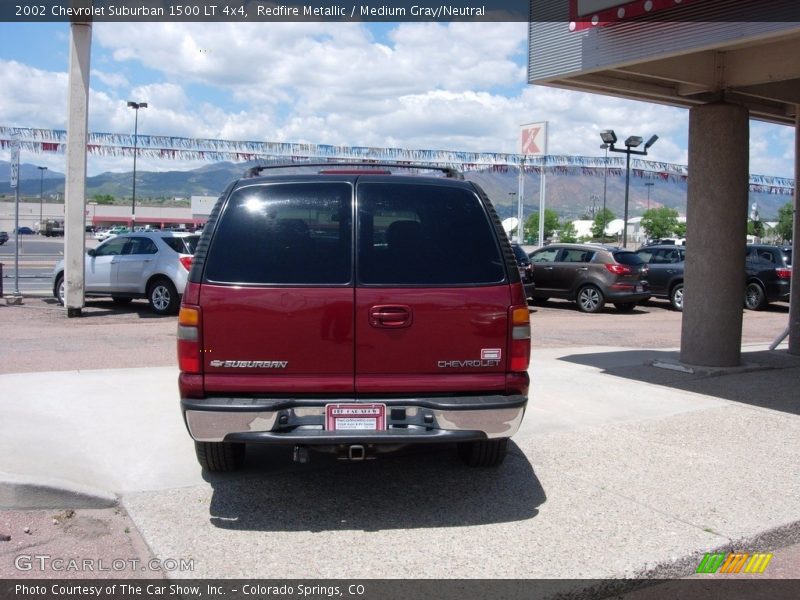 Redfire Metallic / Medium Gray/Neutral 2002 Chevrolet Suburban 1500 LT 4x4