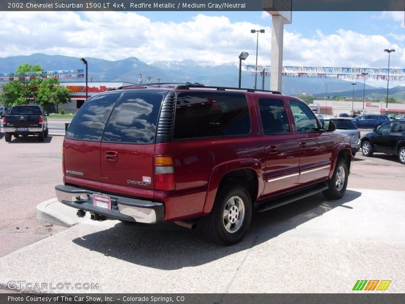 Redfire Metallic / Medium Gray/Neutral 2002 Chevrolet Suburban 1500 LT 4x4