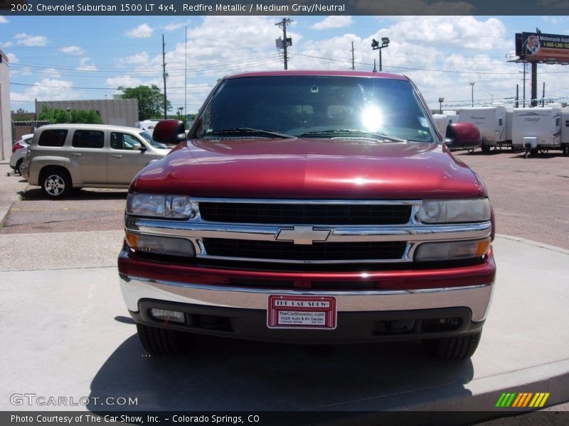 Redfire Metallic / Medium Gray/Neutral 2002 Chevrolet Suburban 1500 LT 4x4