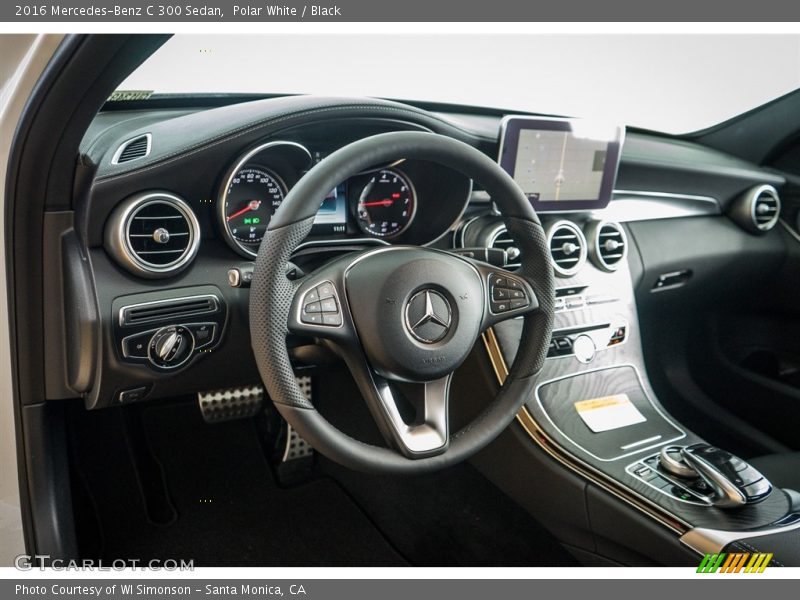 Polar White / Black 2016 Mercedes-Benz C 300 Sedan