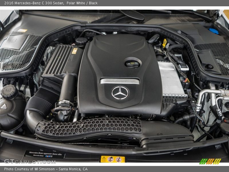 Polar White / Black 2016 Mercedes-Benz C 300 Sedan