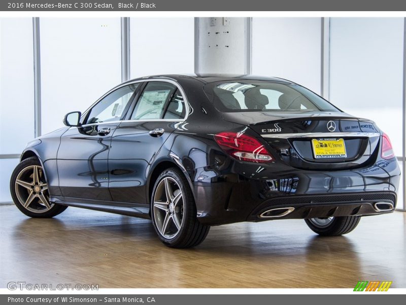 Black / Black 2016 Mercedes-Benz C 300 Sedan