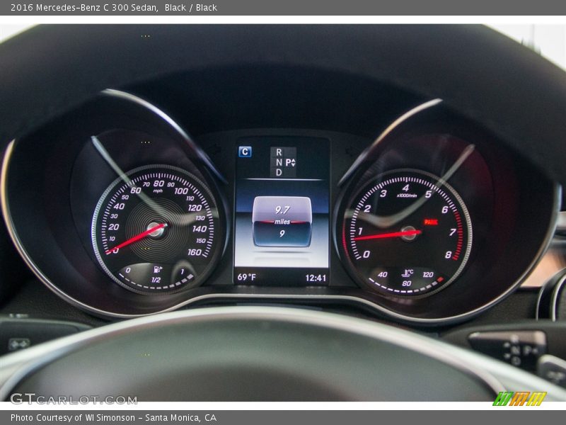 Black / Black 2016 Mercedes-Benz C 300 Sedan