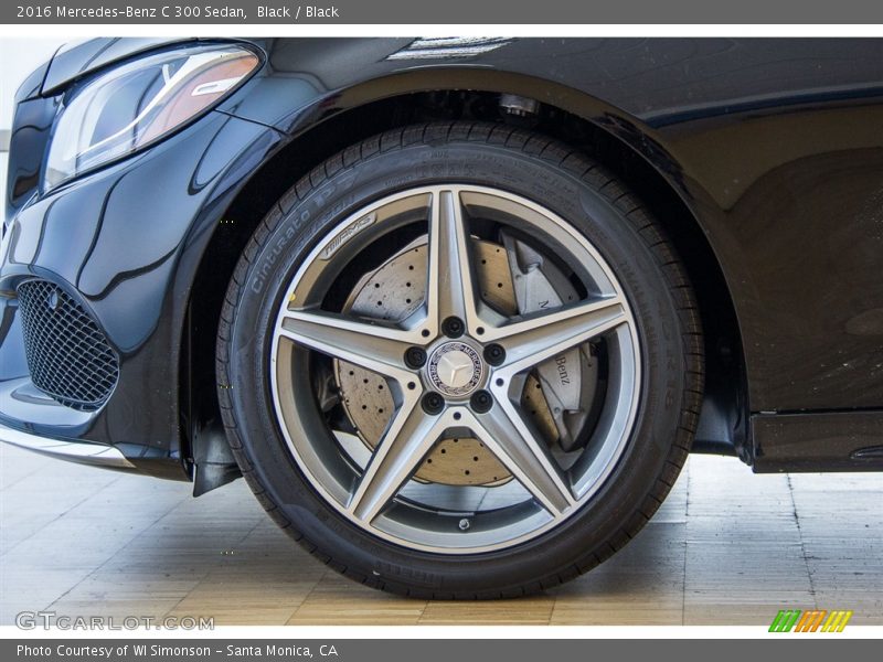 Black / Black 2016 Mercedes-Benz C 300 Sedan