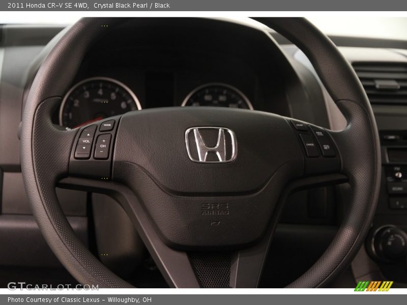 Crystal Black Pearl / Black 2011 Honda CR-V SE 4WD