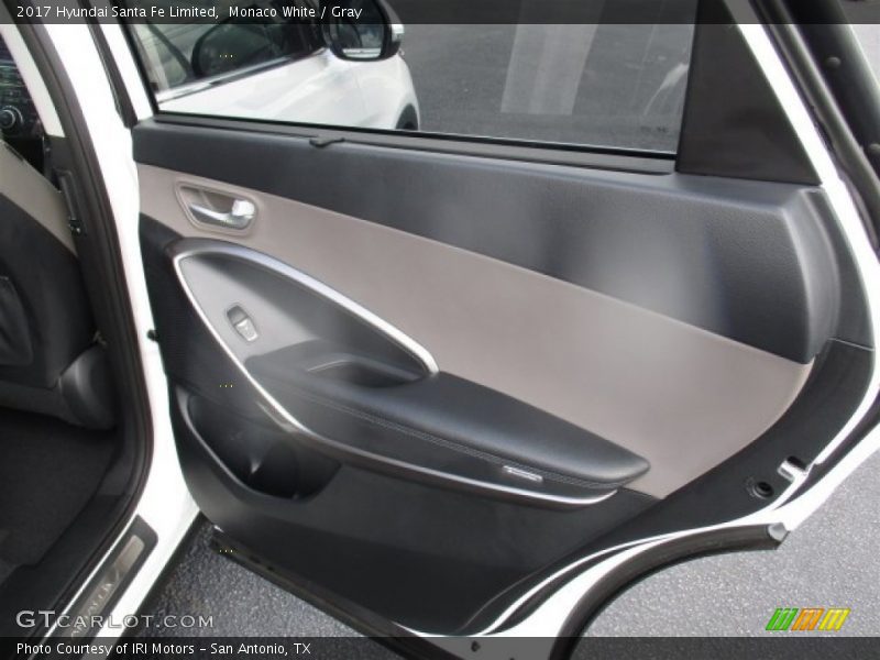 Monaco White / Gray 2017 Hyundai Santa Fe Limited