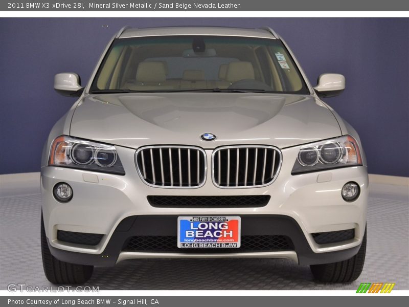 Mineral Silver Metallic / Sand Beige Nevada Leather 2011 BMW X3 xDrive 28i