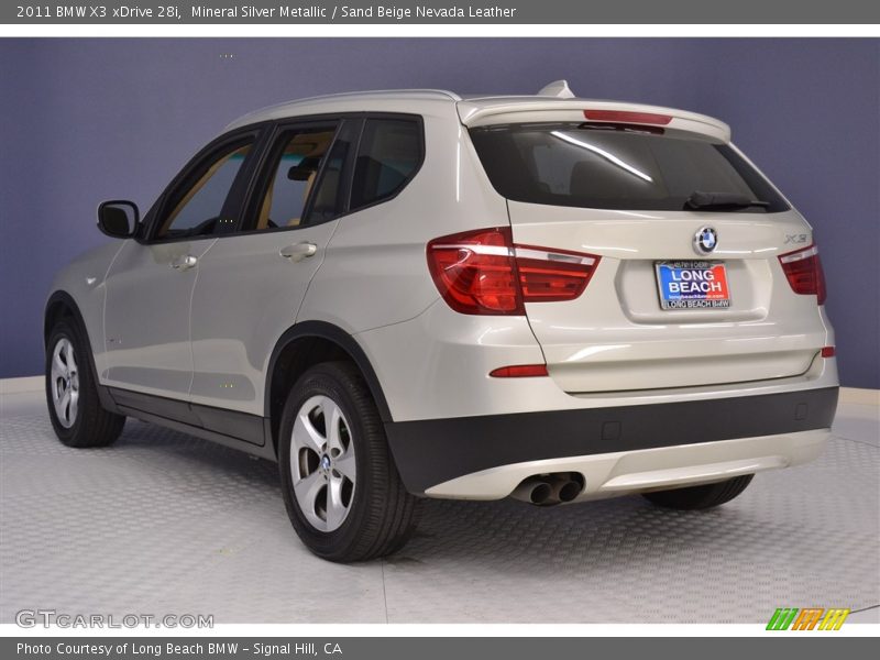 Mineral Silver Metallic / Sand Beige Nevada Leather 2011 BMW X3 xDrive 28i