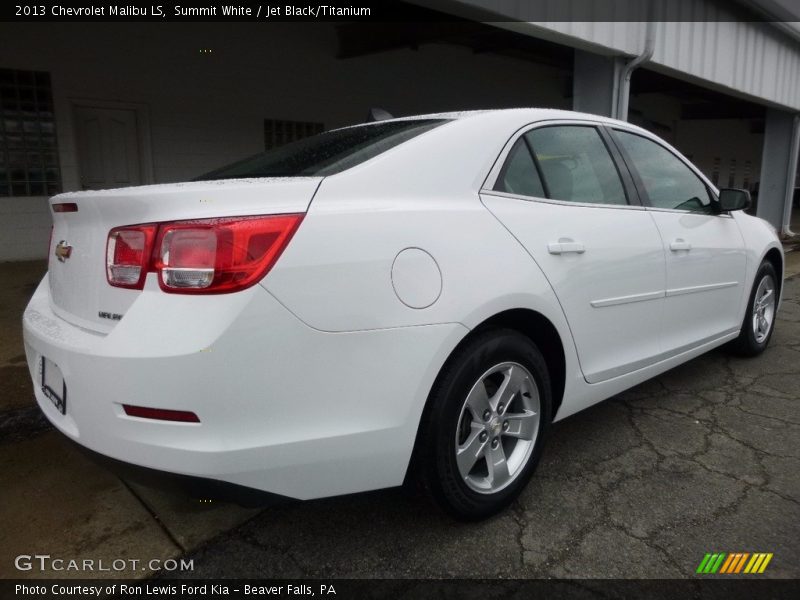 Summit White / Jet Black/Titanium 2013 Chevrolet Malibu LS