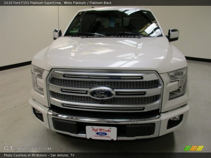White Platinum / Platinum Black 2016 Ford F150 Platinum SuperCrew