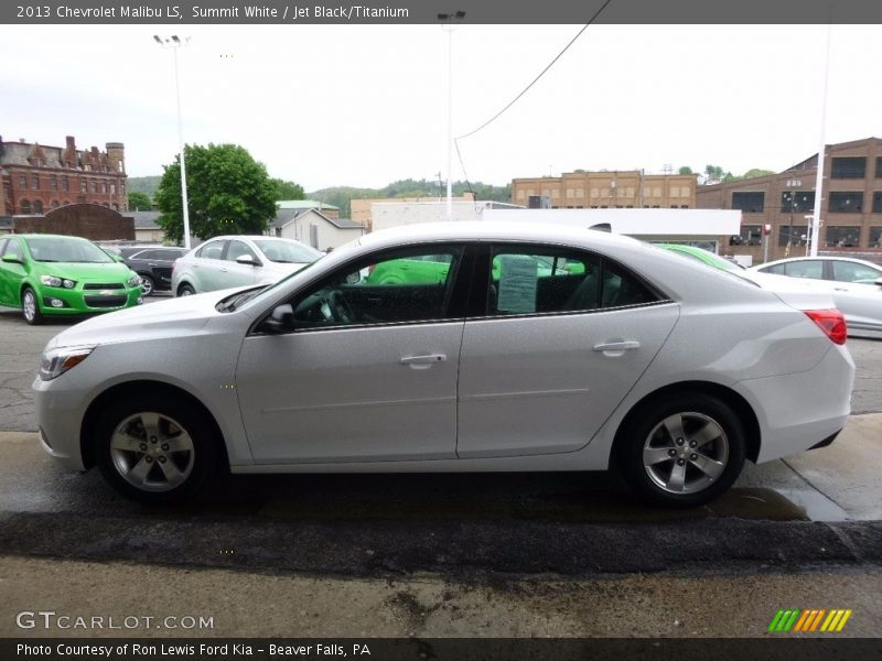 Summit White / Jet Black/Titanium 2013 Chevrolet Malibu LS