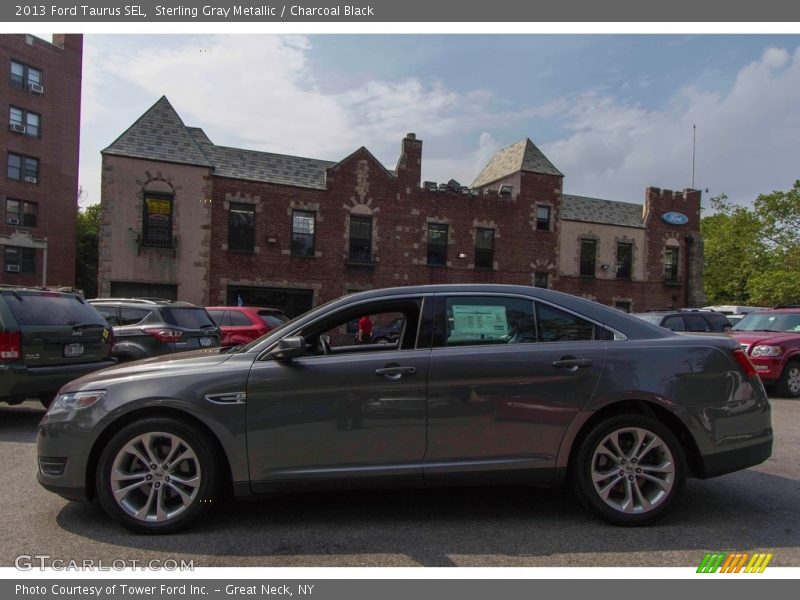 Sterling Gray Metallic / Charcoal Black 2013 Ford Taurus SEL