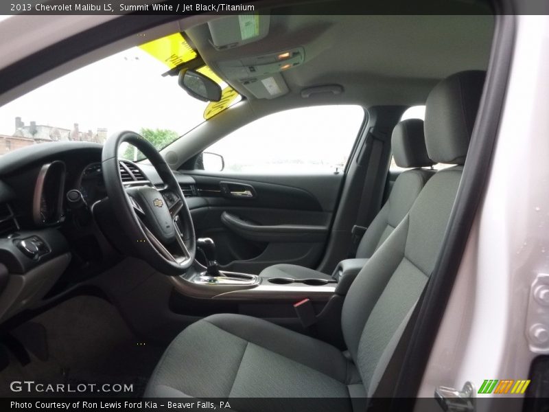 Summit White / Jet Black/Titanium 2013 Chevrolet Malibu LS