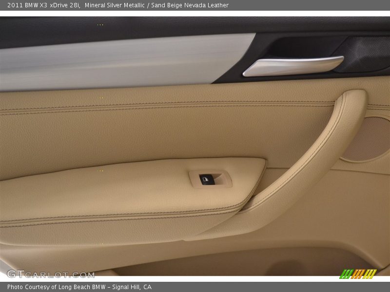 Mineral Silver Metallic / Sand Beige Nevada Leather 2011 BMW X3 xDrive 28i