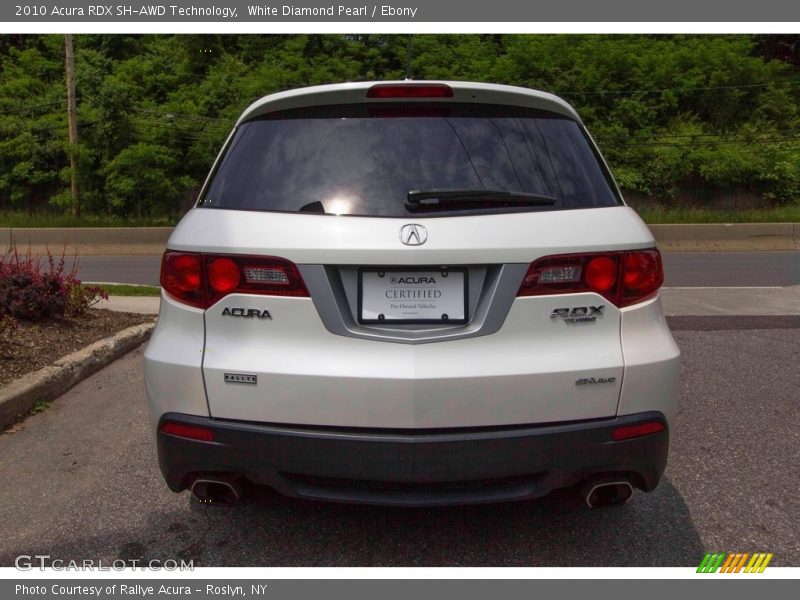 White Diamond Pearl / Ebony 2010 Acura RDX SH-AWD Technology